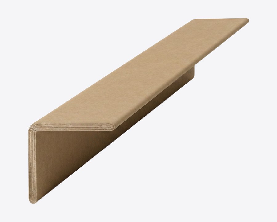 Single kraft paper L-angle edge board