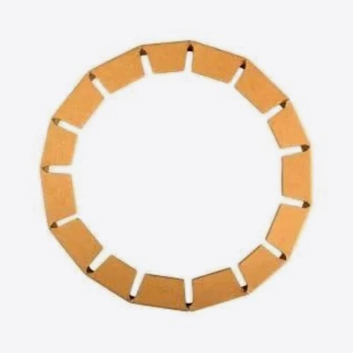 Notched board formed into a ring